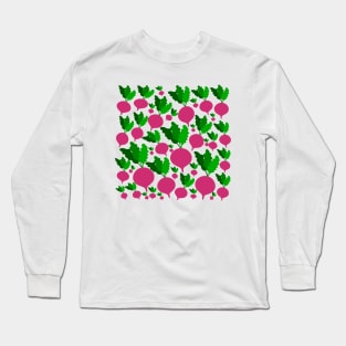 Radish vegetable pattern Long Sleeve T-Shirt